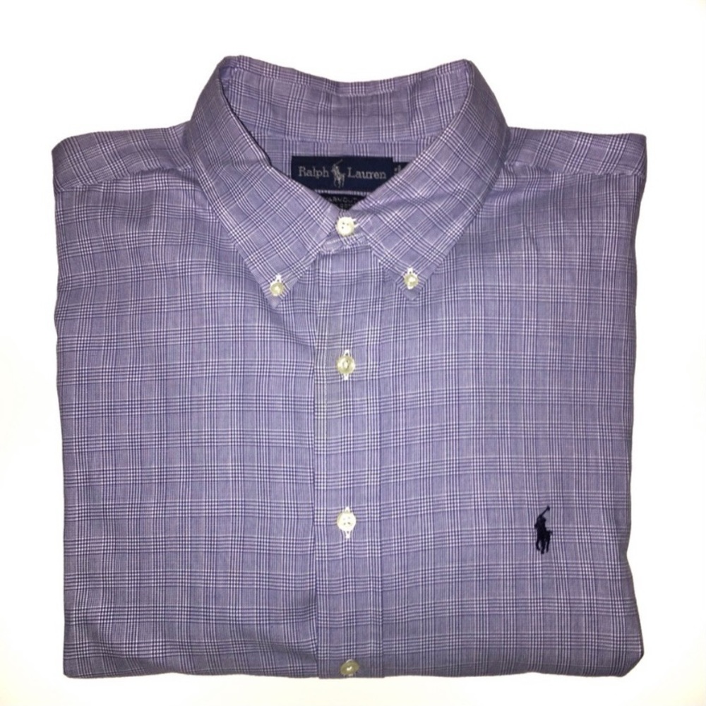 Ralph Lauren Yarmouth Long Sleeve Purple Dress